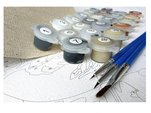 Peinture numérique, peinture à l'huile, fond mural