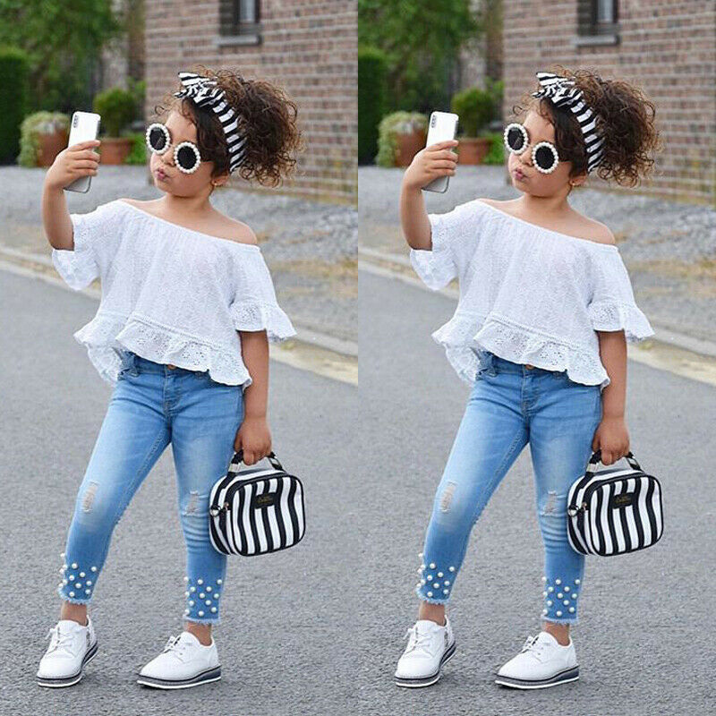 Ensemble chemise et short pour filles et enfants