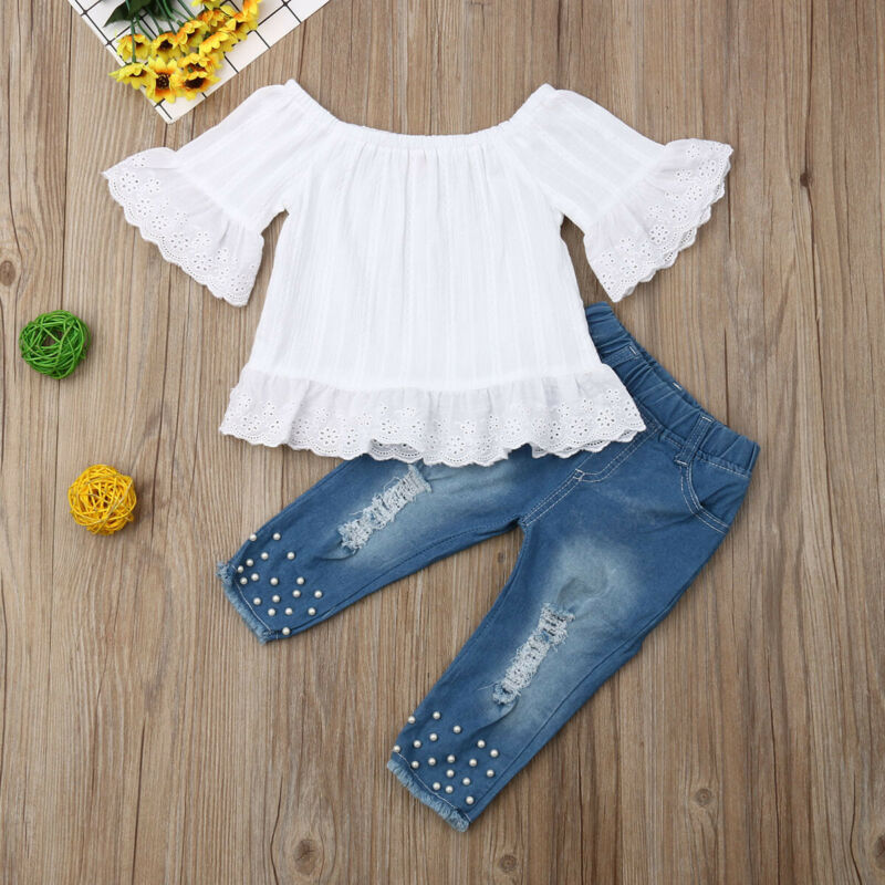 Ensemble chemise et short pour filles et enfants