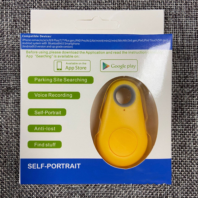 Localisateur d'objets anti-perte en forme de goutte d'eau compatible Bluetooth