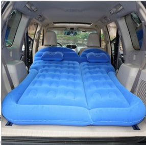 Le lit gonflable pour siège arrière de voiture est pliable.