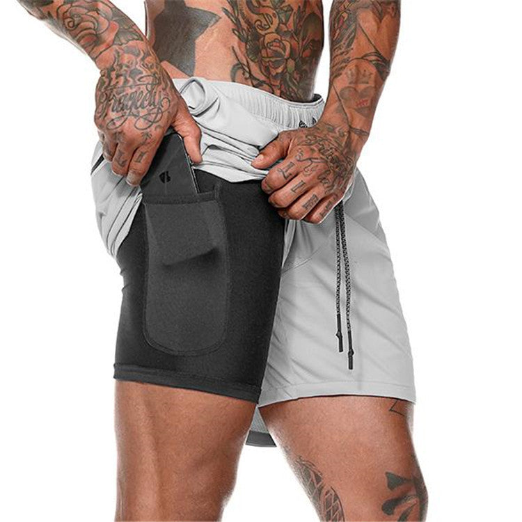 Short de compression à poches