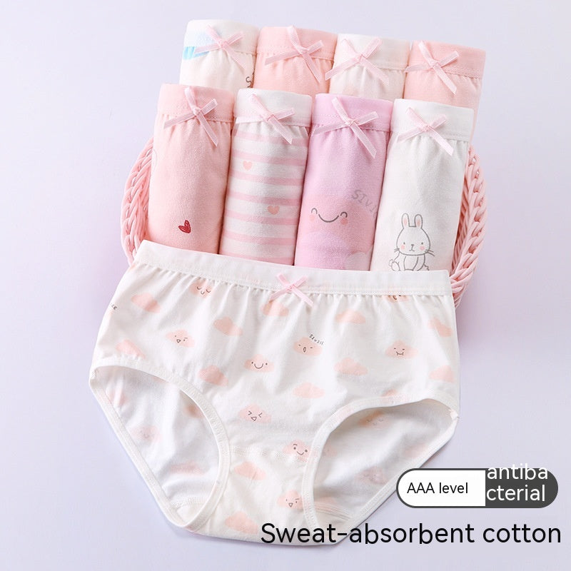 Culotte triangle en coton pour filles - Motifs amusants