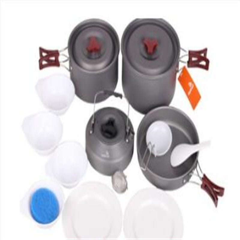 Ensemble de cuisine de pique-nique, ensemble de casseroles de camping, casserole de camping