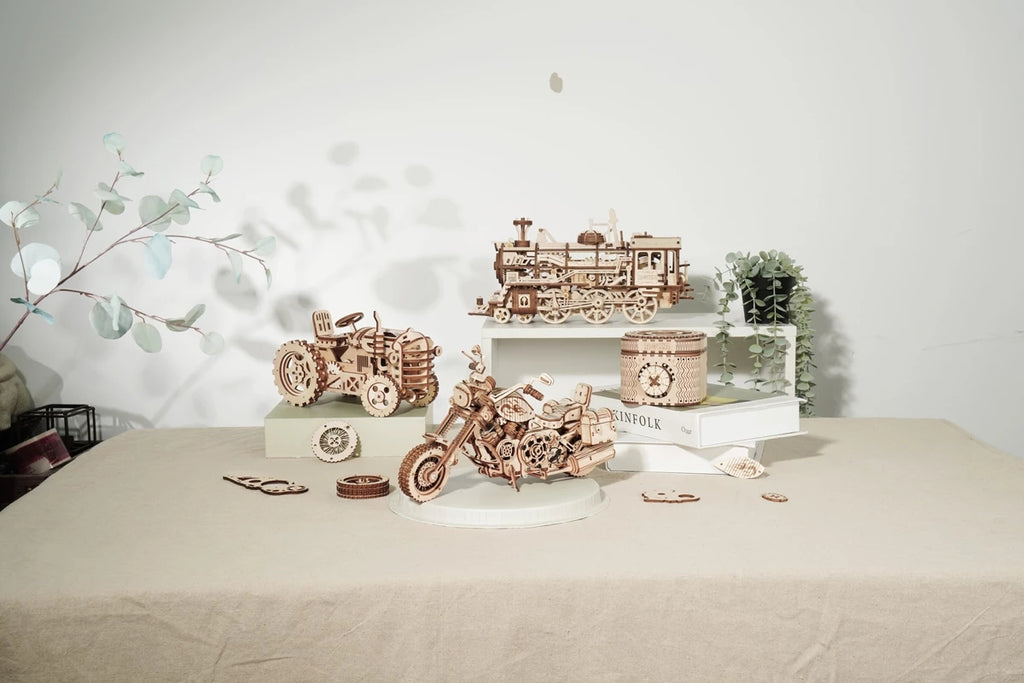 Kit de construction de 420 pièces pour réaliser des maquettes en bois à faire soi-même pour les enfants