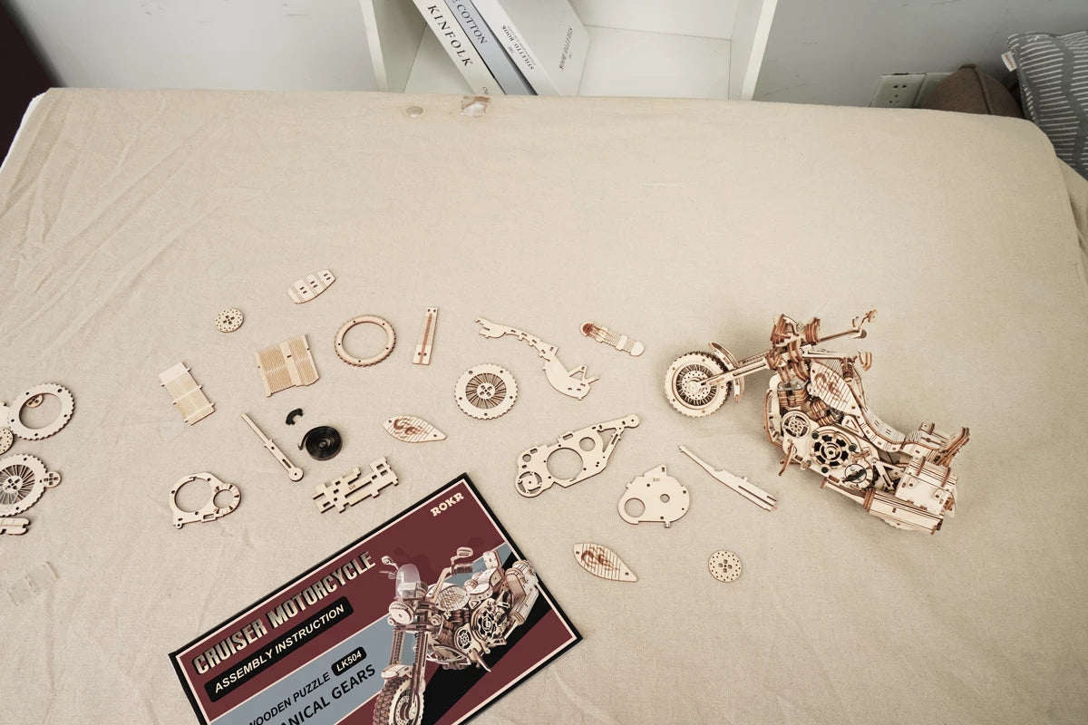 Kit de construction de 420 pièces pour réaliser des maquettes en bois à faire soi-même pour les enfants