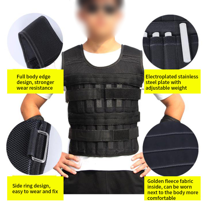 Gilet lesté pour la course à pied et la musculation