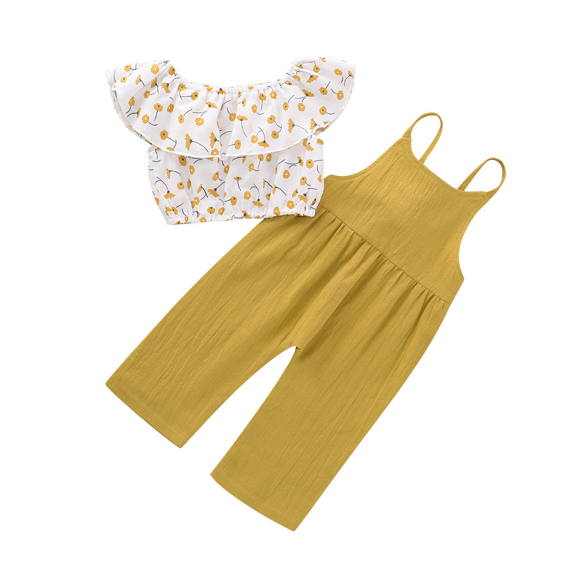 Ensemble camisole à fleurs pour filles