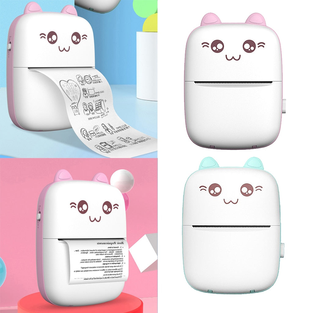 Mini imprimante portable Bluetooth WiFi, nouvelle imprimante pour téléphone portable, impression de photos et de titres, impression rapide, imprimante d'étiquettes d'erreur pour étudiants.
