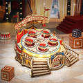 Robotime RokrTilt-A-Whirl Boîte à musique à monter soi-même - Série Parc d'attractions - Puzzle 3D en bois facile à assembler pour enfants et adultes EA04