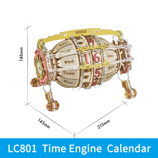 Horloge murale Robotime ROKR Zodiaque, puzzle 3D en bois à assembler, jouet cadeau pour enfants et adolescents LC601.