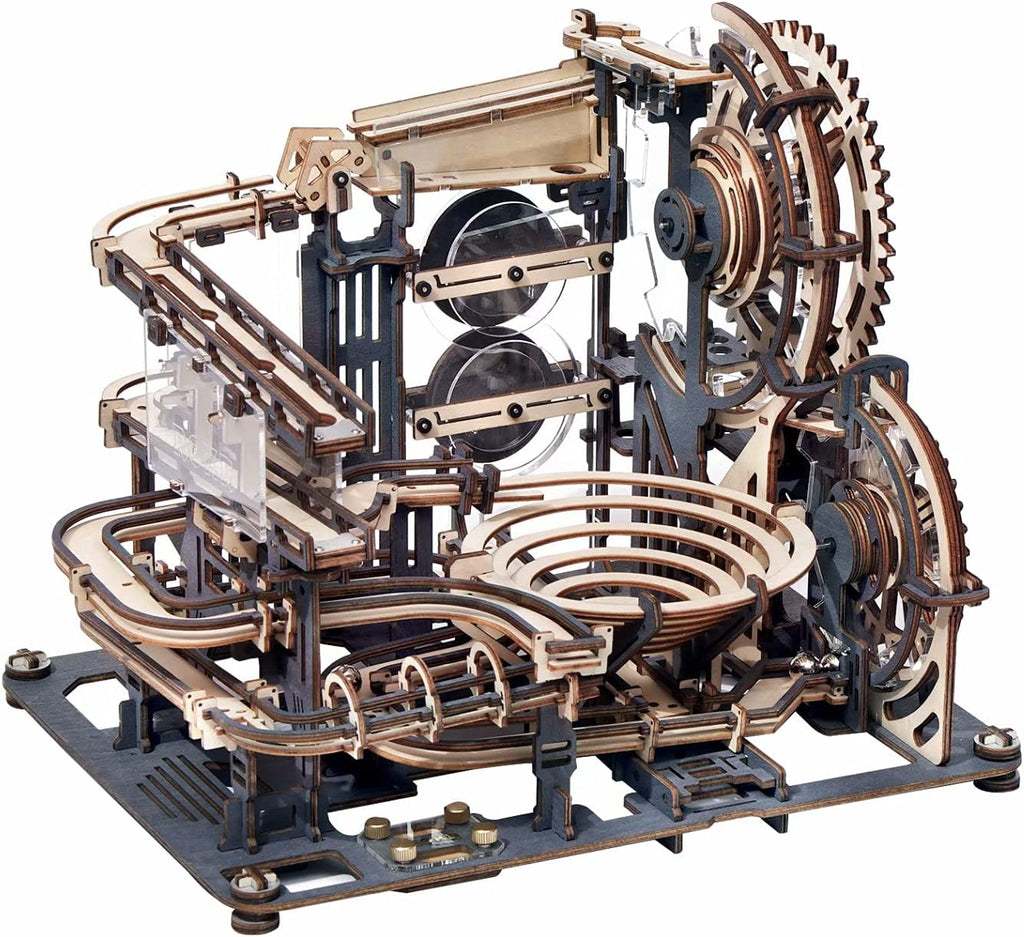 Robotime ROKR Marble Night City, jeu de puzzle en bois 3D, modèle de roue à eau à assembler, jouet pour enfants, cadeau d'anniversaire