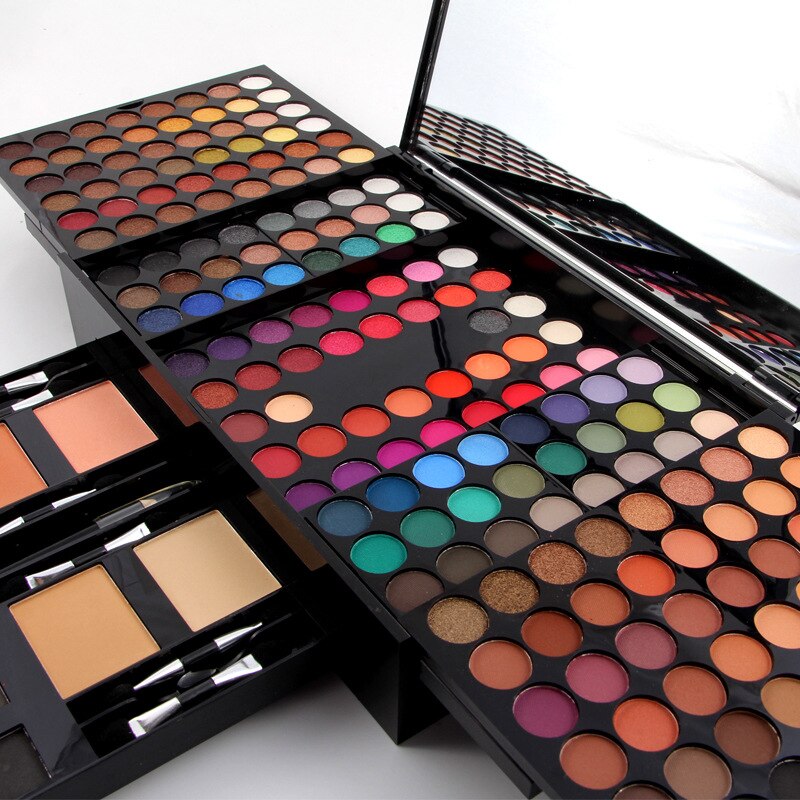Coffret de 180 fards à paupières et blush, palette de maquillage personnalisée en forme de piano
