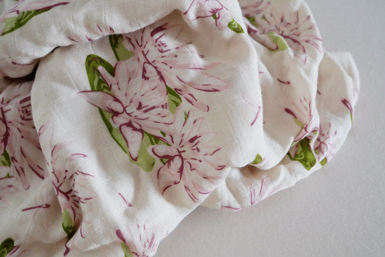Couverture d'emmaillotage pour bébé en coton biologique naturel