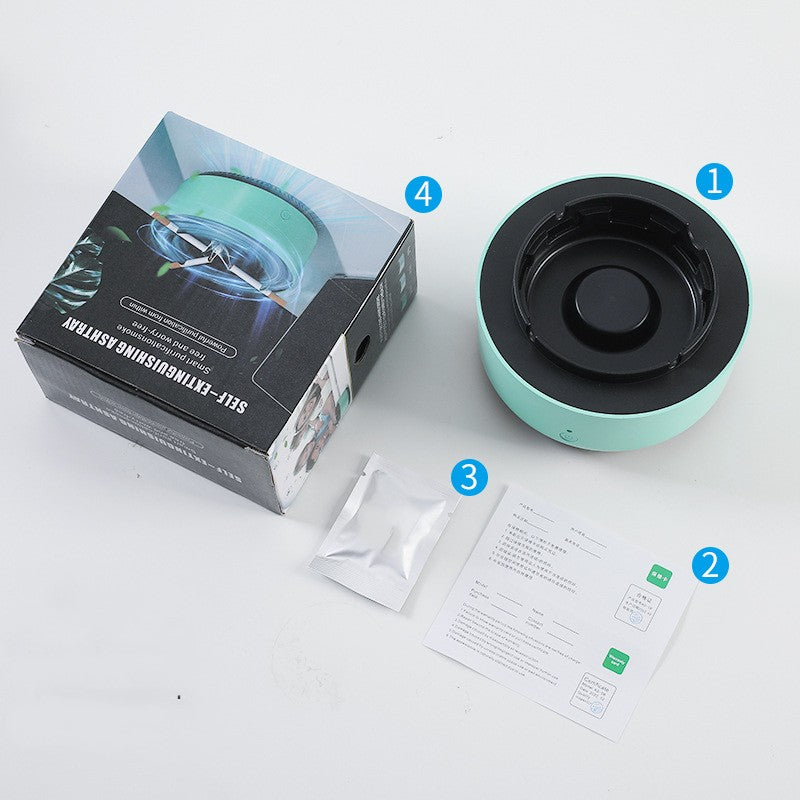 Cendrier purificateur d'air avec élimination de fumée et purification par anions - Appareil portable pour voiture