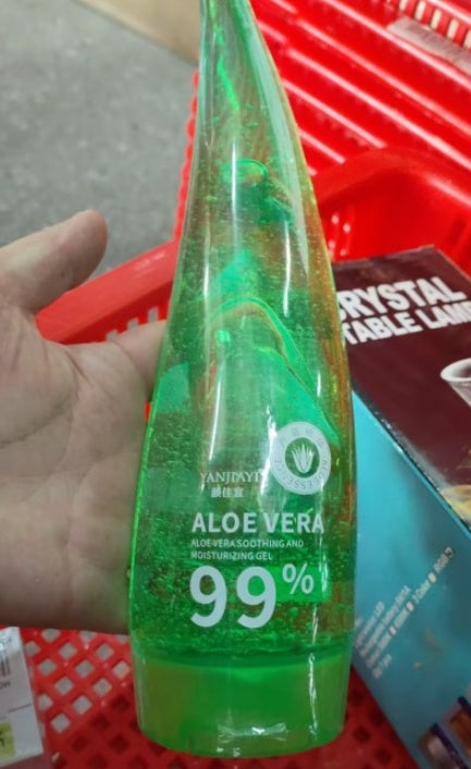 Crème hydratante pour le visage au gel d'aloe vera
