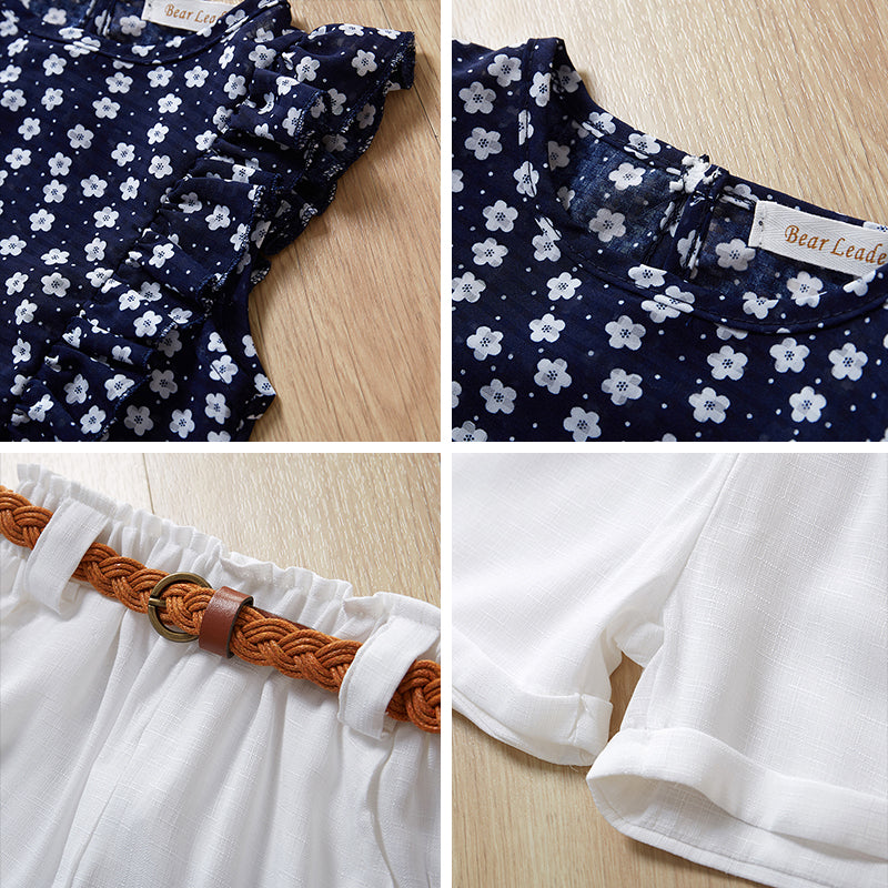 Ensemble 2 pièces fille - Manches courtes et short tendance