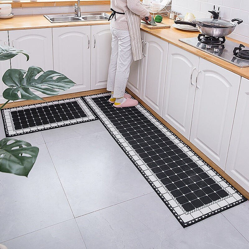 Tapis de sol de cuisine long et résistant à l'huile