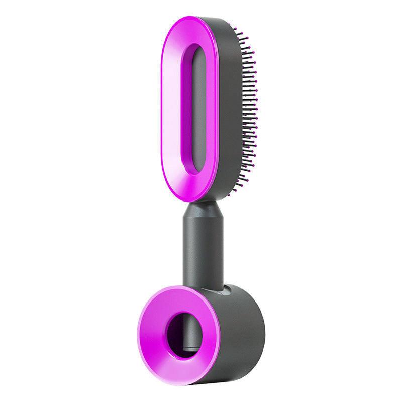 Brosse à cheveux autonettoyante pour femmes, nettoyage en une seule étape, anti-chute de cheveux, massage du cuir chevelu par airbag, peigne antistatique.