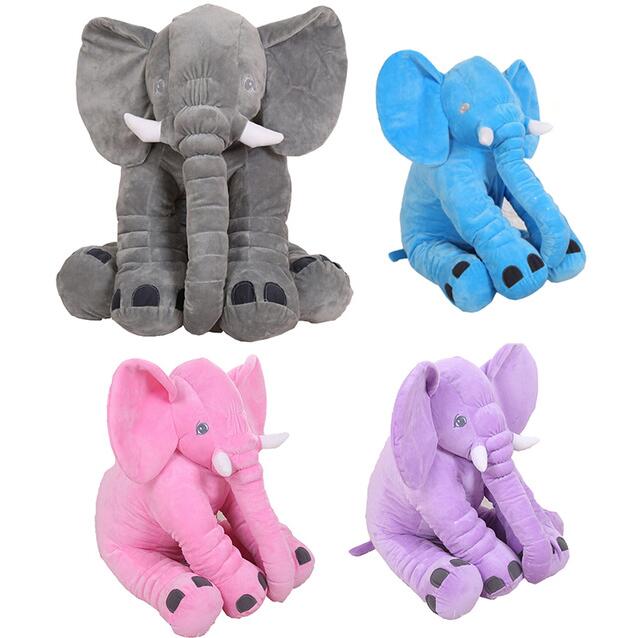 Poupée éléphant en peluche, oreiller éléphant, poupée réconfortante pour bébé