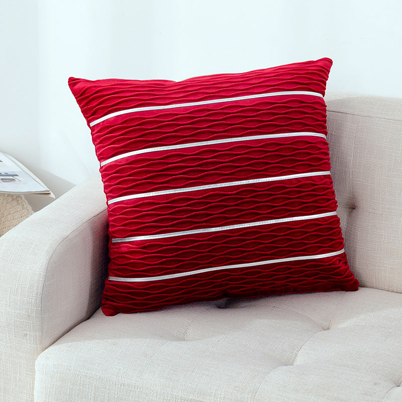 Housse de coussin velours peluche luxe 45x45 cm