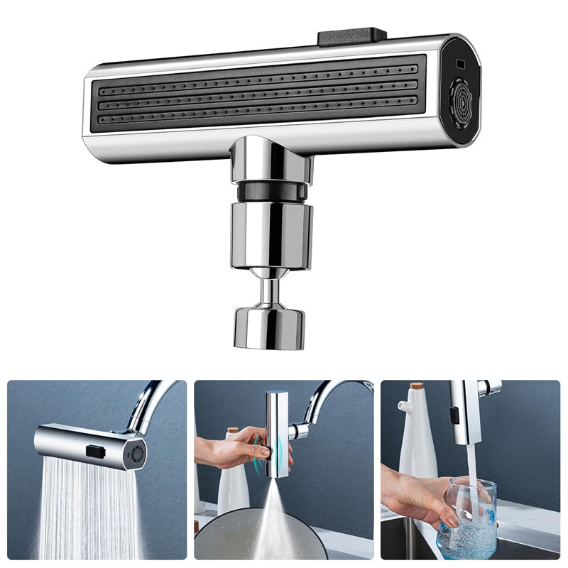 Robinet de cuisine à cascade, anti-éclaboussures, universel, rotatif, multifonctionnel, rallonge, accessoires de cuisineRobinet