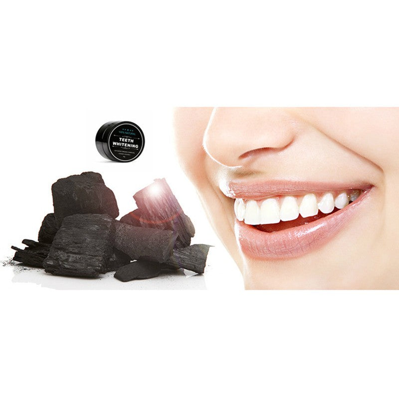 Poudre de charbon pour le blanchiment des dents, charbon actif de noix de coco, poudre de charbon pour le blanchiment des dents, hygiène buccale