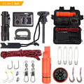 Kit de survie SOS pour voyages en plein air, trousse de premiers secours multifonctionnelle pour la pêche, accessoires de pêche