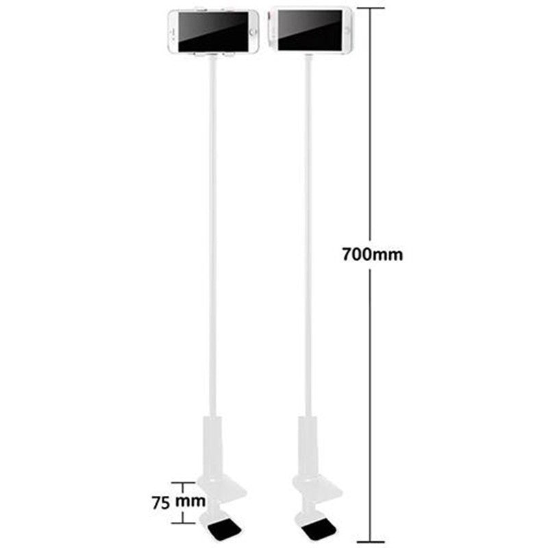 Support de téléphone/tablette à base spirale à 360° pour une utilisation confortable.