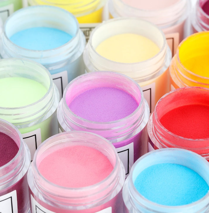 Poudre de vernis à ongles pour ongles naturels