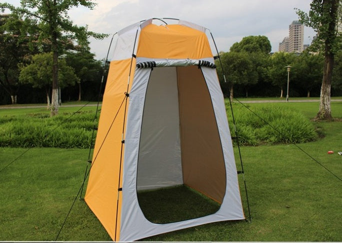 Douche, toilettes, tente de camping
