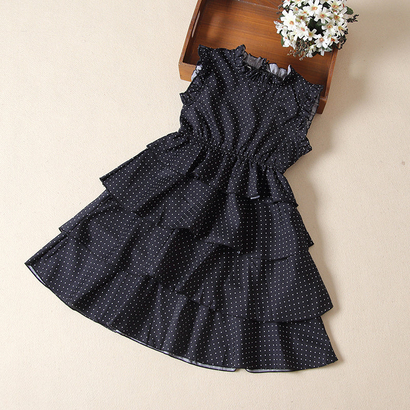 Robe d'été style étranger pour bébé fille à manches courtes