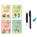 Cahier d'exercices de magie Sank, affiche pour enfants sans gomme, en anglais, avec rainures