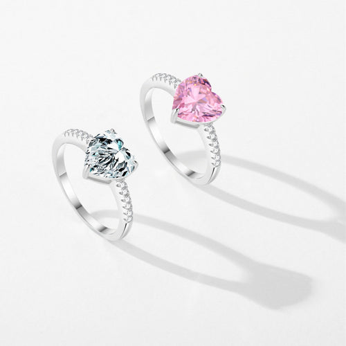 Bague d'amour en argent sterling pour femme