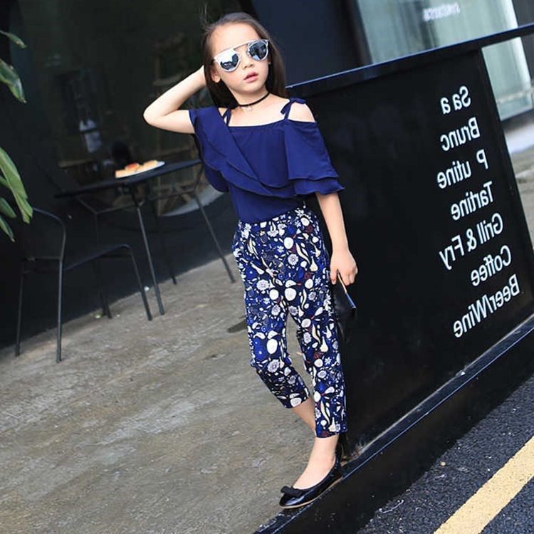 Ensemble fille style western - Mousseline et pantalon court