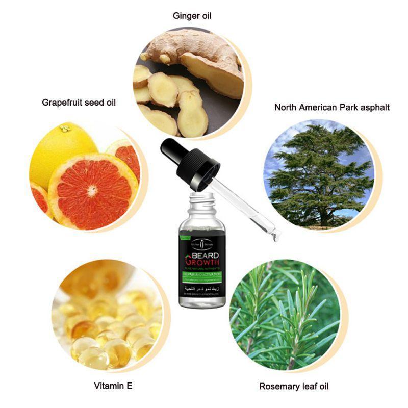 Huiles essentielles pour la barbe : Entretien doux, Soin nourrissant, Huile essentielle réparatrice