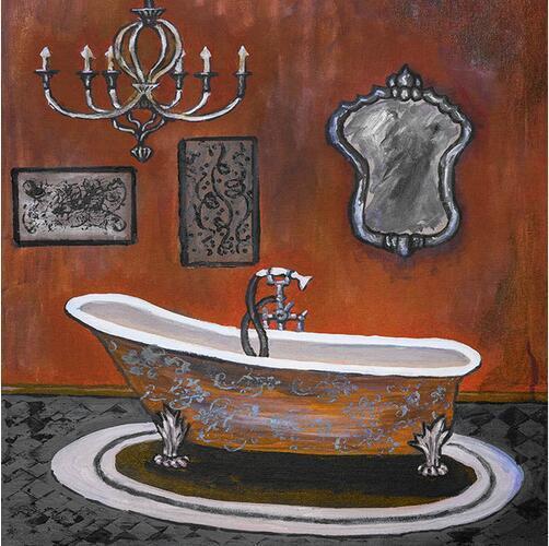 Poster sur toile moderne rétro – Décoration murale salle de bain
