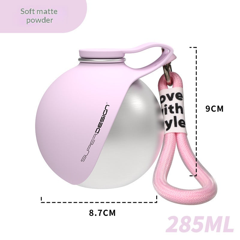 Gobelet d'eau portable créatif en acier inoxydable pour animaux de compagnie, idéal pour les petits chiens. Distributeur d'eau pratique pour chiots, parfait pour les voyages.