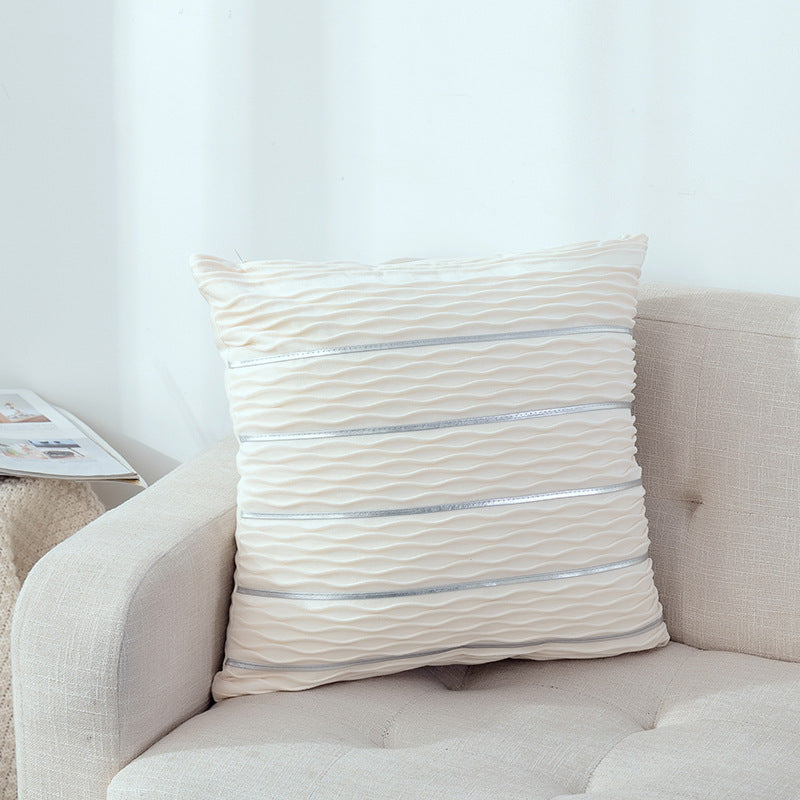 Housse de coussin velours peluche luxe 45x45 cm