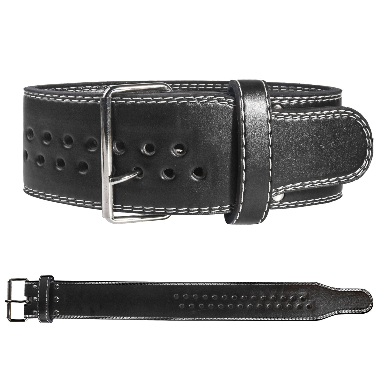 Ceinture de musculation en cuir pour squats, haltères et barres, équipement de maintien lombaire pour l'entraînement en salle de sport.