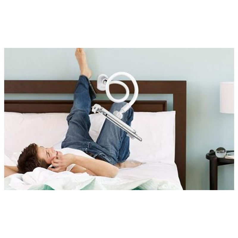 Support de téléphone/tablette à base spirale à 360° pour une utilisation confortable.