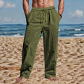 Pantalon homme respirant, doux pour la peau, coupe ample, décontracté, idéal pour la plage, le sport et l'été