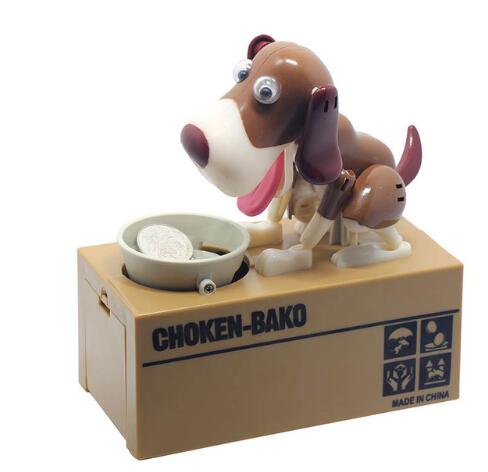 Tirelire robot en forme de chien, tirelire pour chien