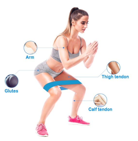 Bandes de résistance élastiques pour fessiers, musculation, fitness, salles de sport, mini-yoga