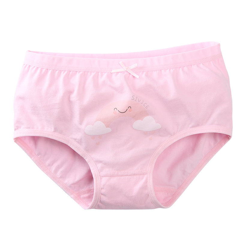 Culotte triangle en coton pour filles - Motifs amusants