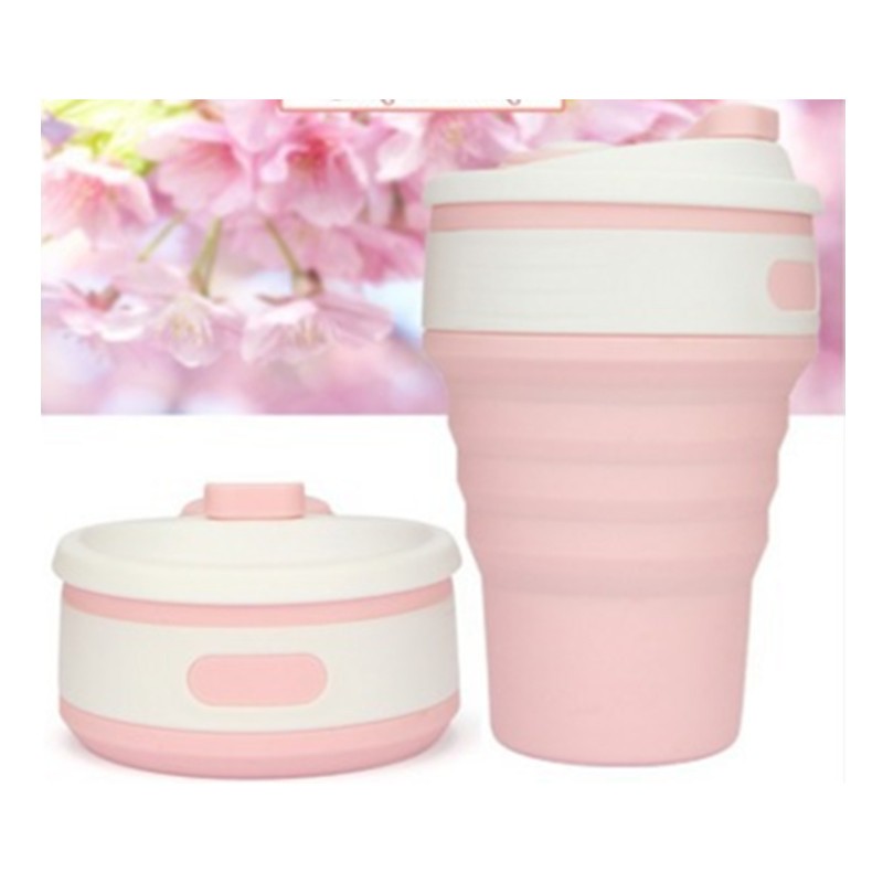 Tasses à café pliables de voyage en silicone, sans BPA, de qualité alimentaire, pour thé et café.