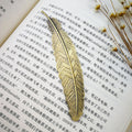 Marque-page en métal en forme de plume, style chinois, pendentif ornemental