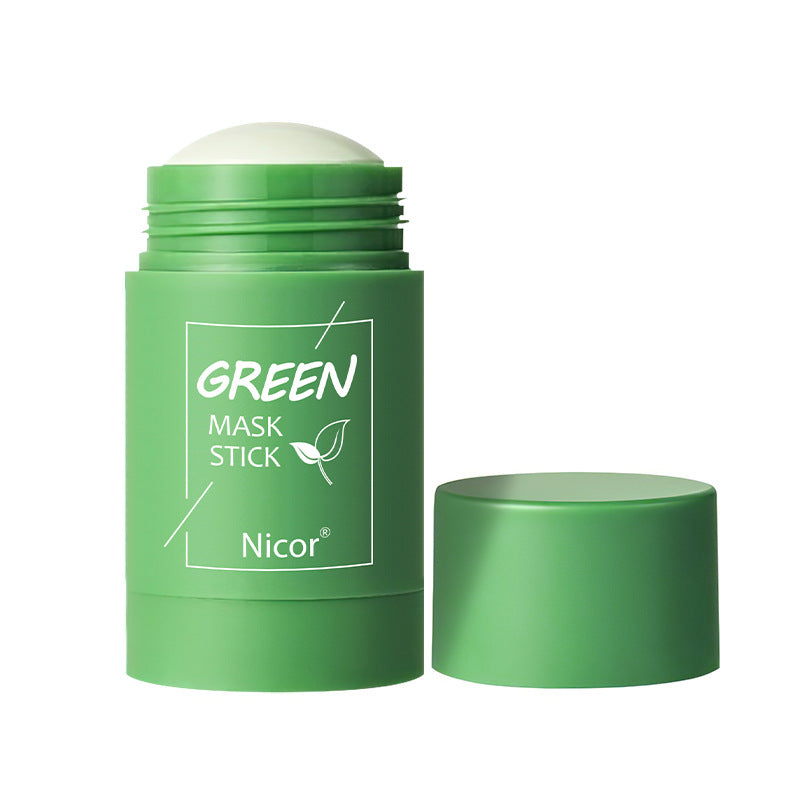 Masque purifiant au thé vert, stick d'argile, contrôle du sébum, anti-acné, éclaircissant, masque aux algues, soin de la peau