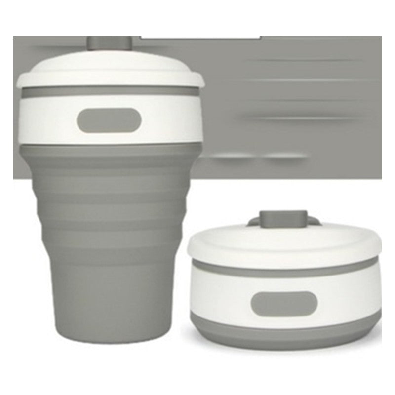 Tasses à café pliables de voyage en silicone, sans BPA, de qualité alimentaire, pour thé et café.
