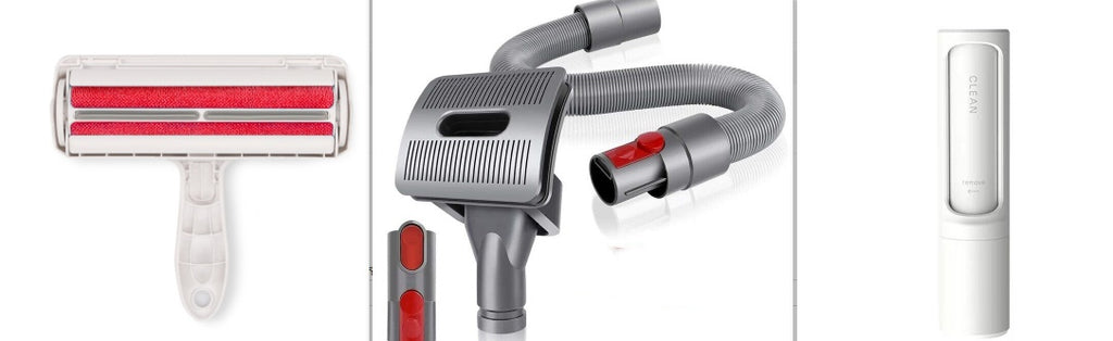 Brosse anti-poils d'animaux réutilisable 2 en 1, rouleau adhésif, outil autonettoyant portable et efficace pour chats et chiens.